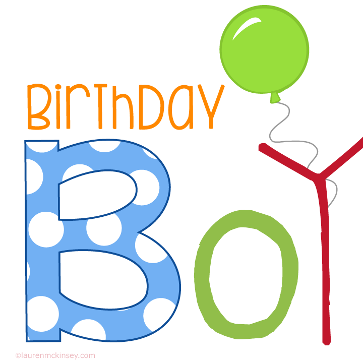 Birthday boy clipart png