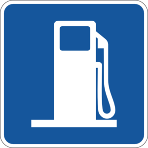Gas Station Highway Sign Clip Art - vector clip art ...