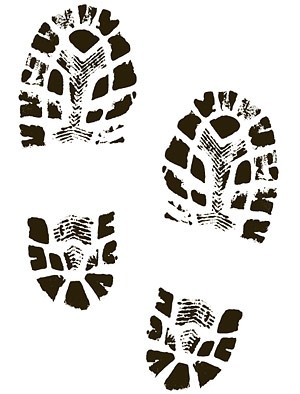 Free shoe print clipart