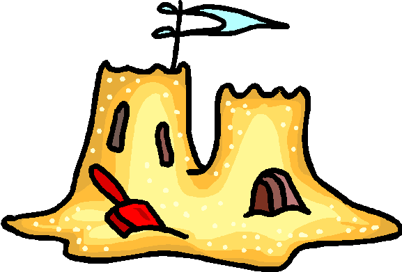 Cartoon Sand Castle Clipart