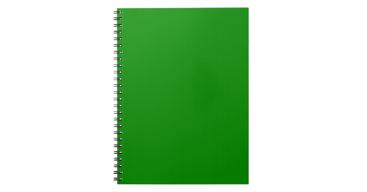med green DIY custom background template Spiral Notebook | Zazzle
