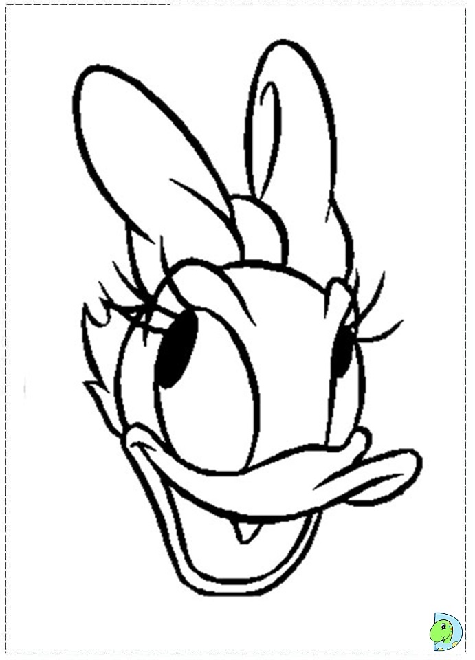 Daisy Duck Outline Clipart