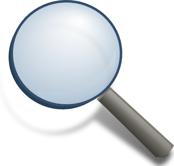 Magnifying Glass clip art Free vector in Open office drawing svg ...
