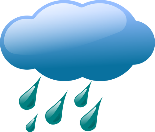 Vector graphics of weather forecast color symbol for brightly ...