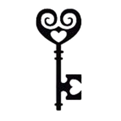 Skeleton key clipart outline