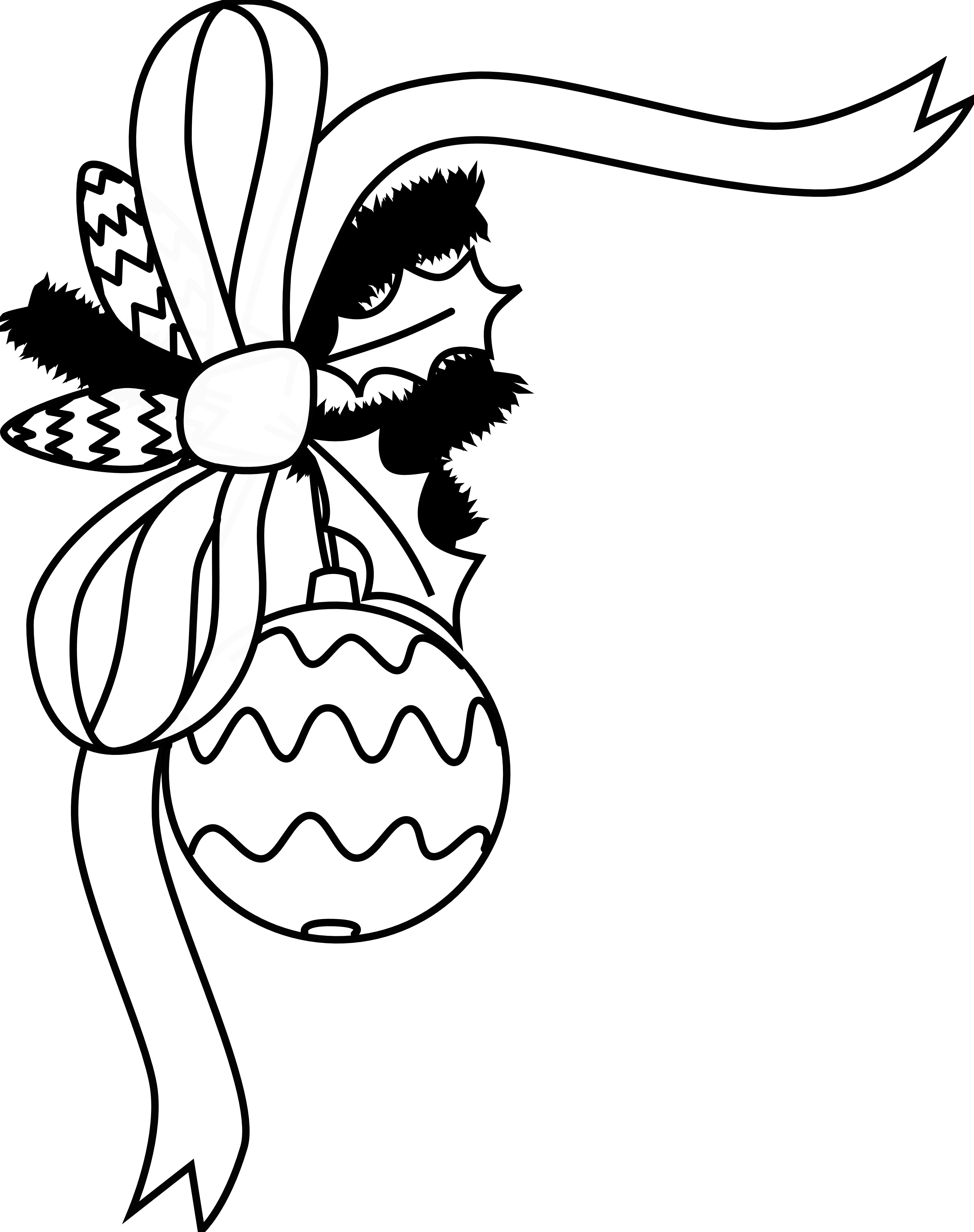 Free Christmas Clip Art Black And White - Free ...