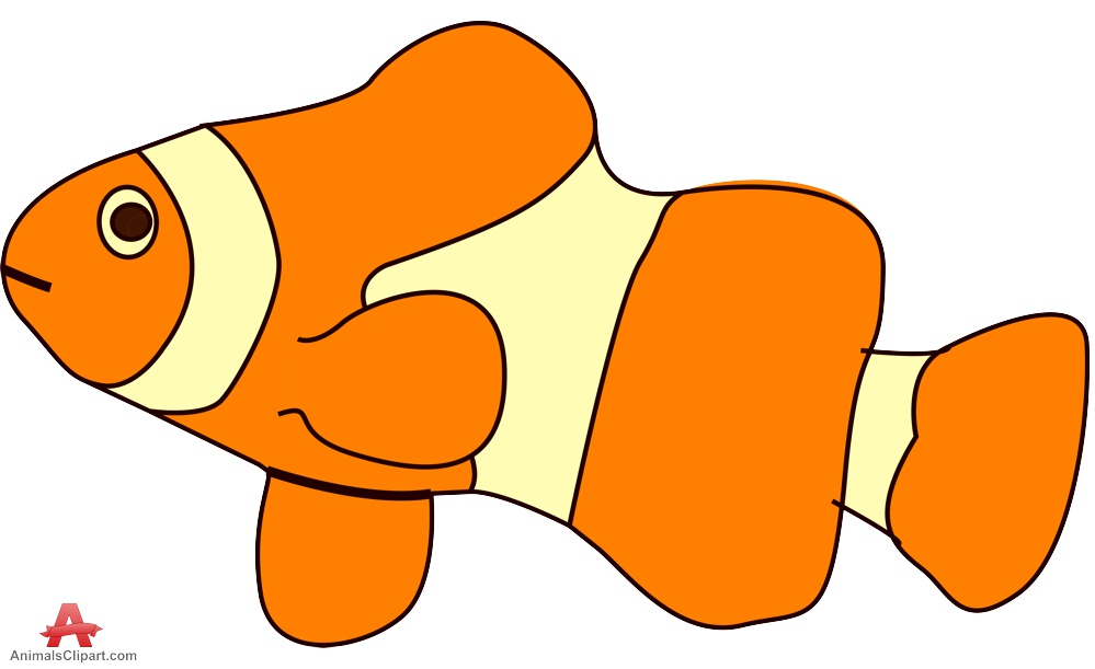 Small Clown Fish Clipart | Free Clipart Design Download
