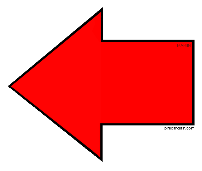 Fancy red arrow clipart