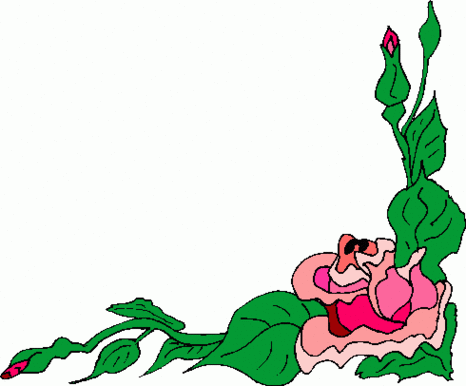 Flowers Corner Borders Clipart - Free to use Clip Art Resource
