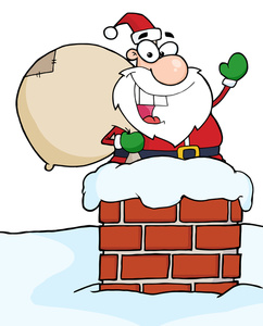 Cartoon santa clipart