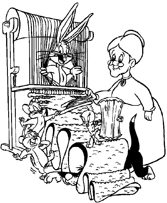 Looney Tunes Coloring Pages Bugs Bunny - ClipArt Best