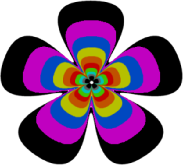 60s Flower Clipart