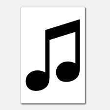 Eighth Note Postcards | Eighth Note Post Card Design Template