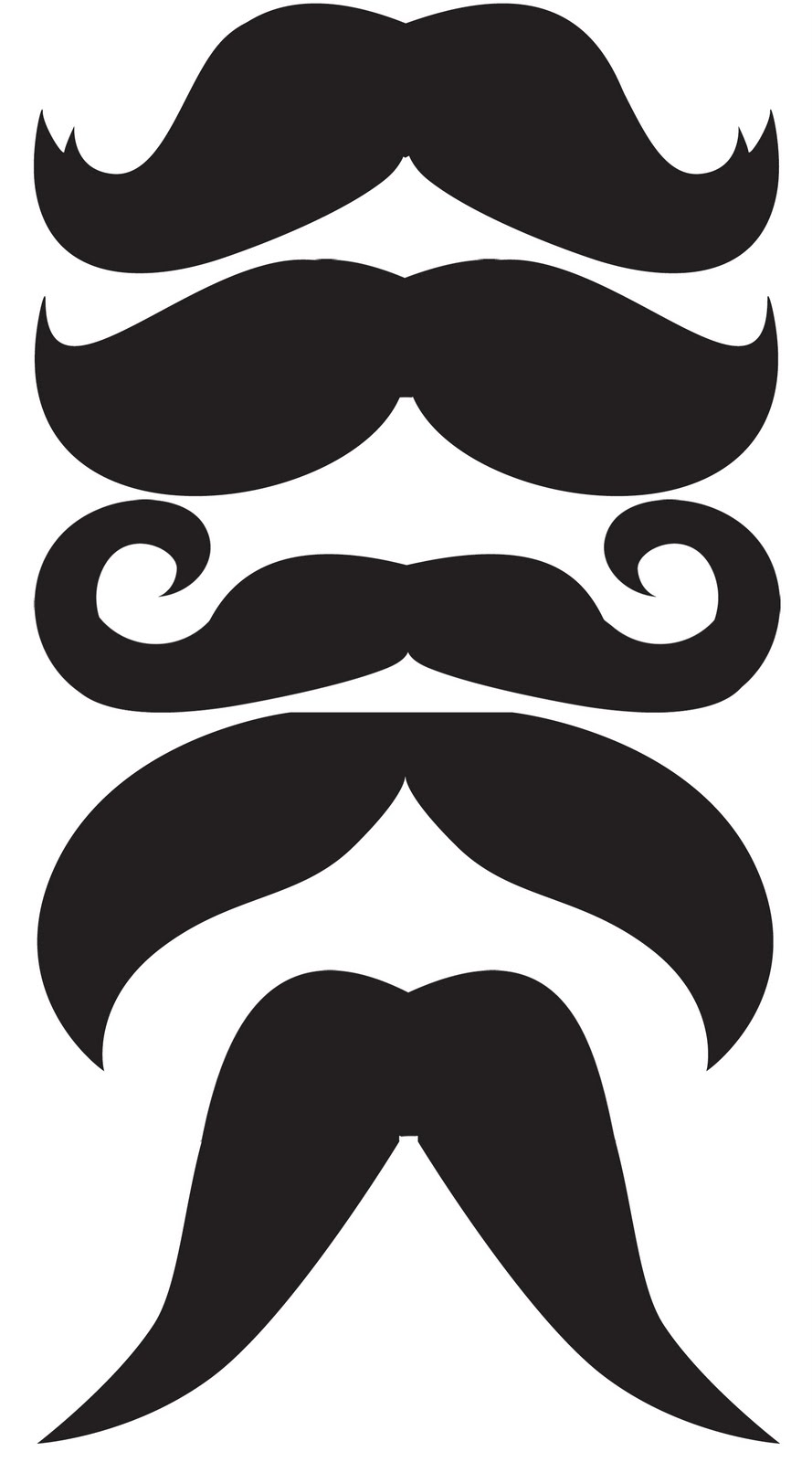 Mustache Template | Printable Photo ...