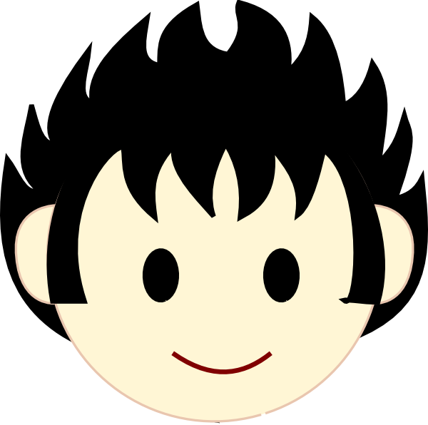 Boys Cartoon Faces Clipart