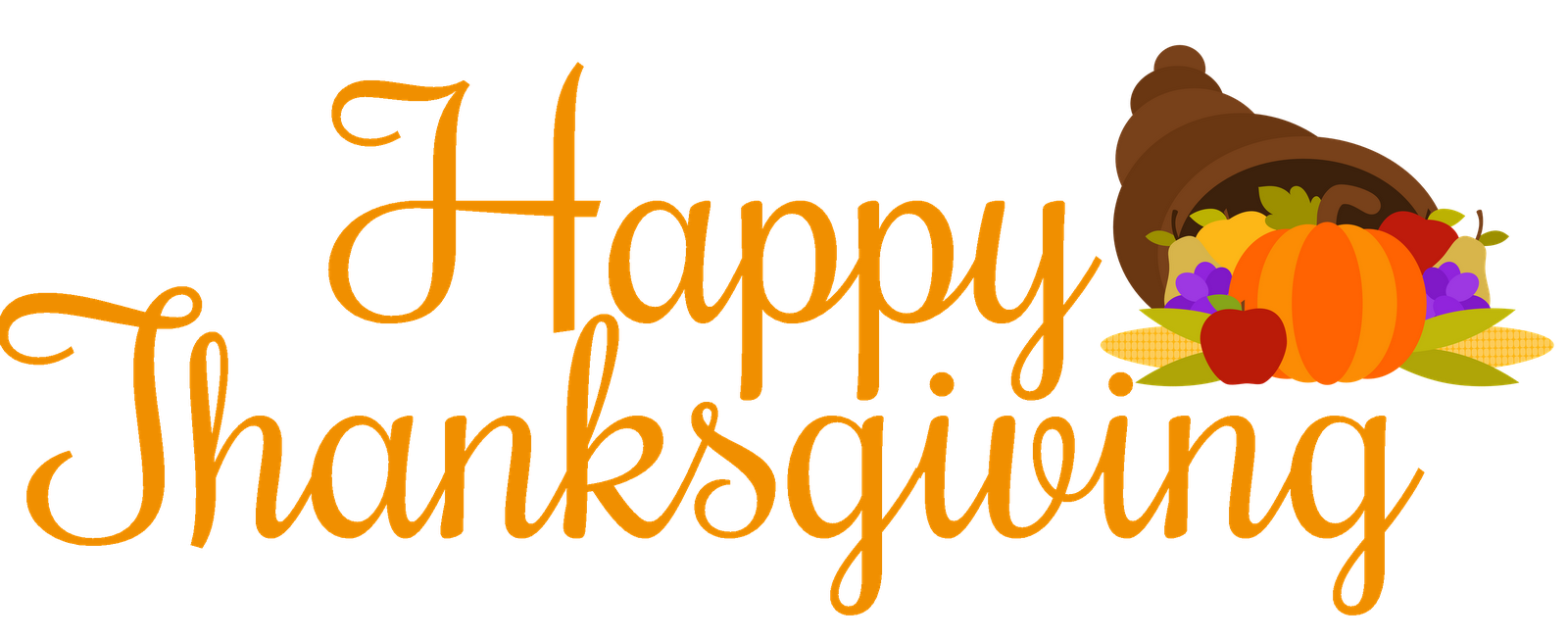 Happy Thanksgiving Banner Clip Art