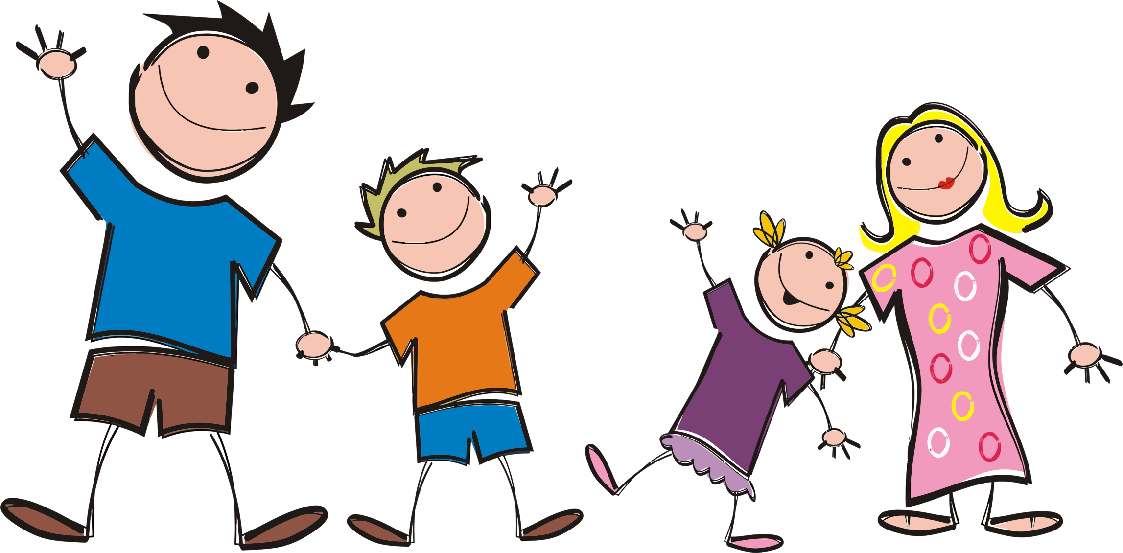 Clipart of a family