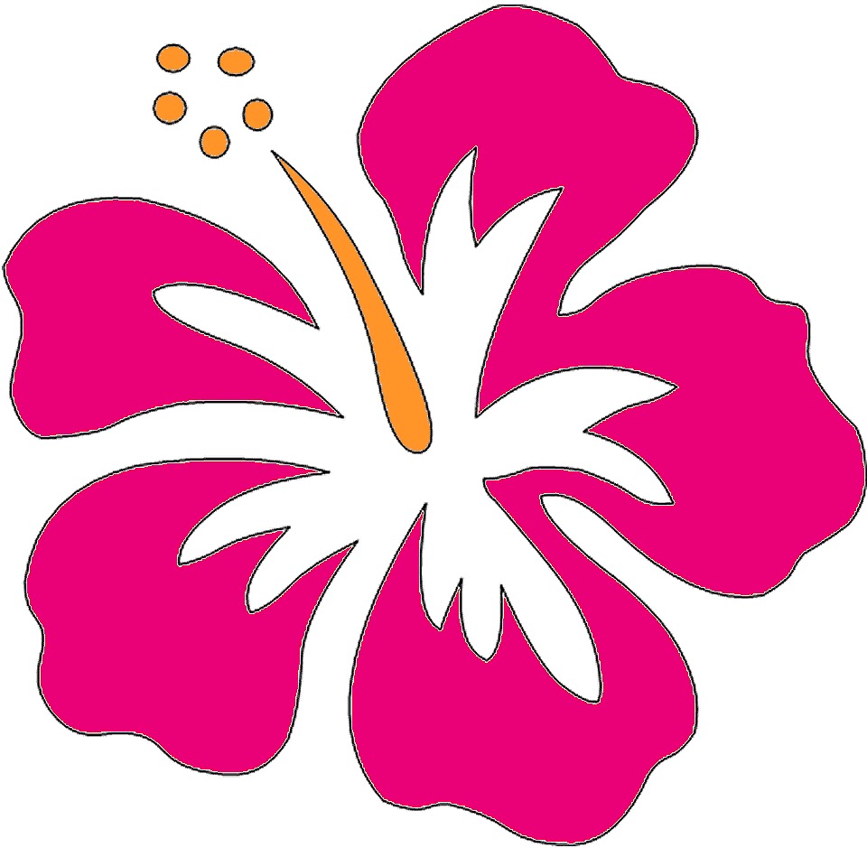 Hawaiian Flowers Clipart - Tumundografico