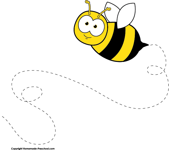 Bee clipart border
