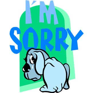 I'm Sorry Clipart
