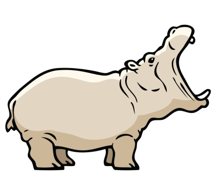 Hippopotamus Mouth Clip Art Clip Art, Vector Images ...