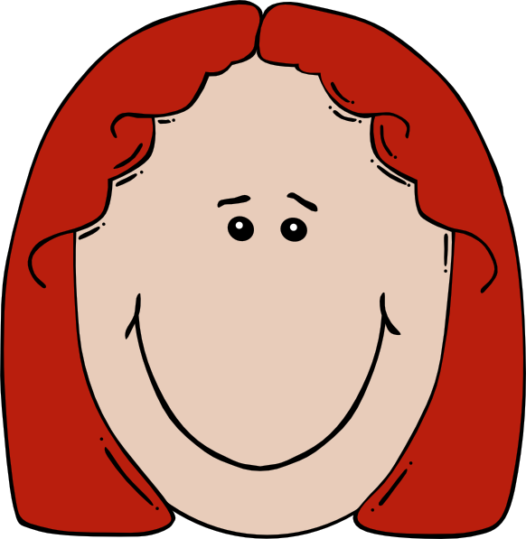 Lady Face Cartoon Clip Art - vector clip art online ...