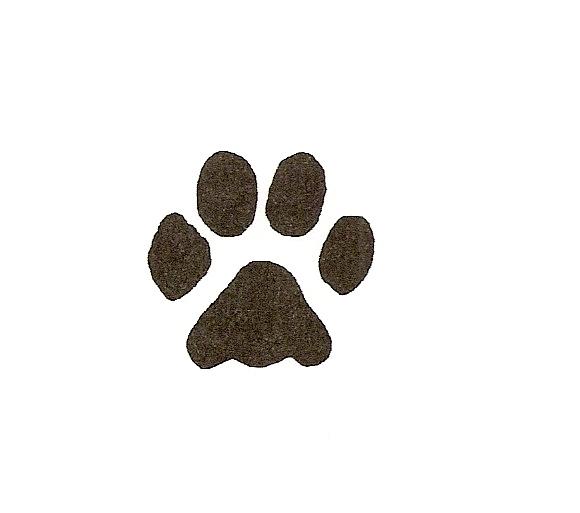 Brown Dog Paw Print - ClipArt Best