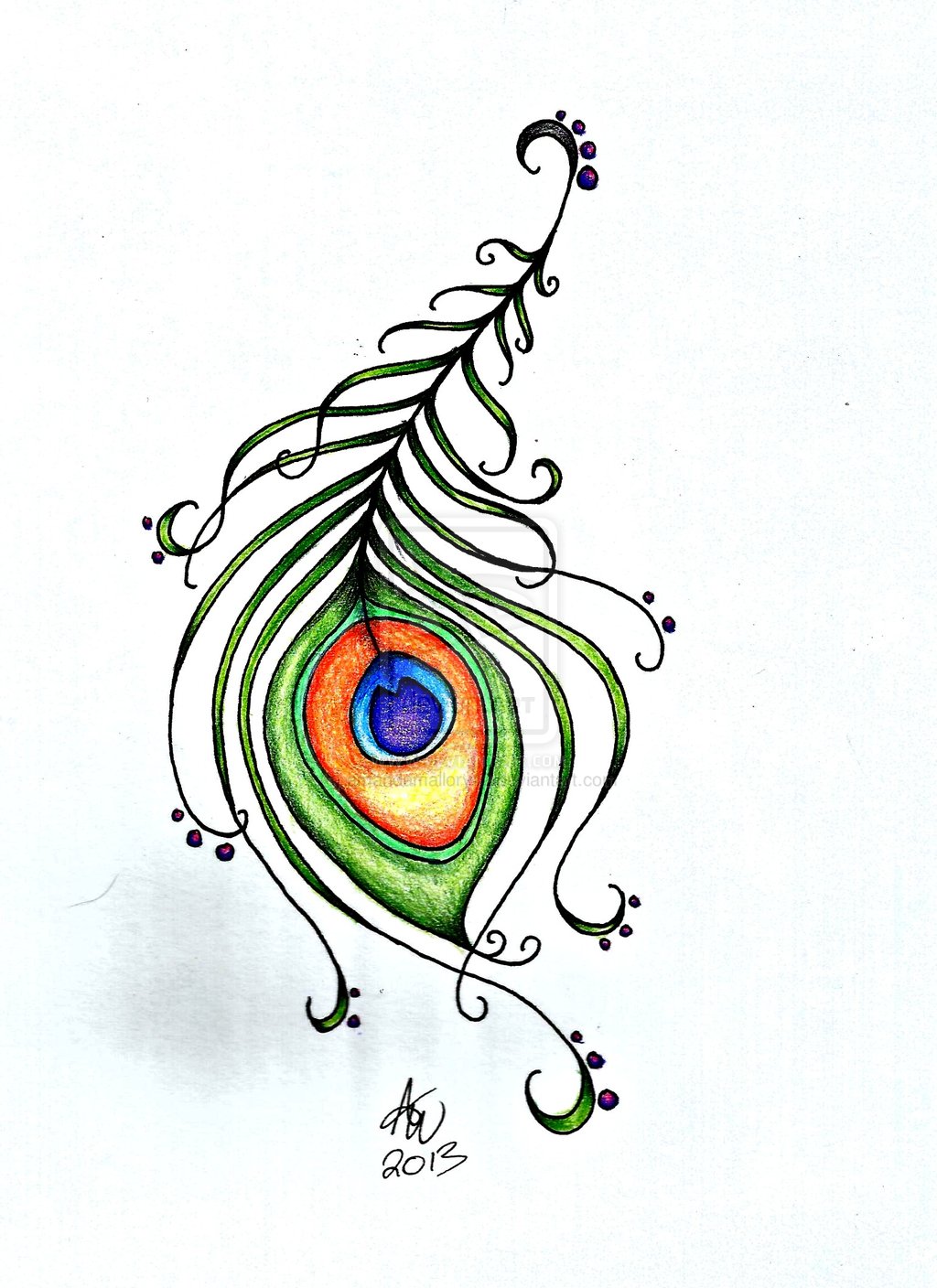 Simple Peacock Designs - ClipArt Best