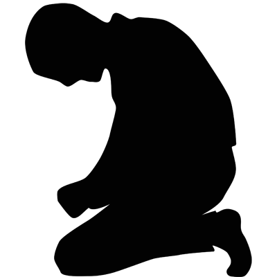 Black Men Praying Clipart
