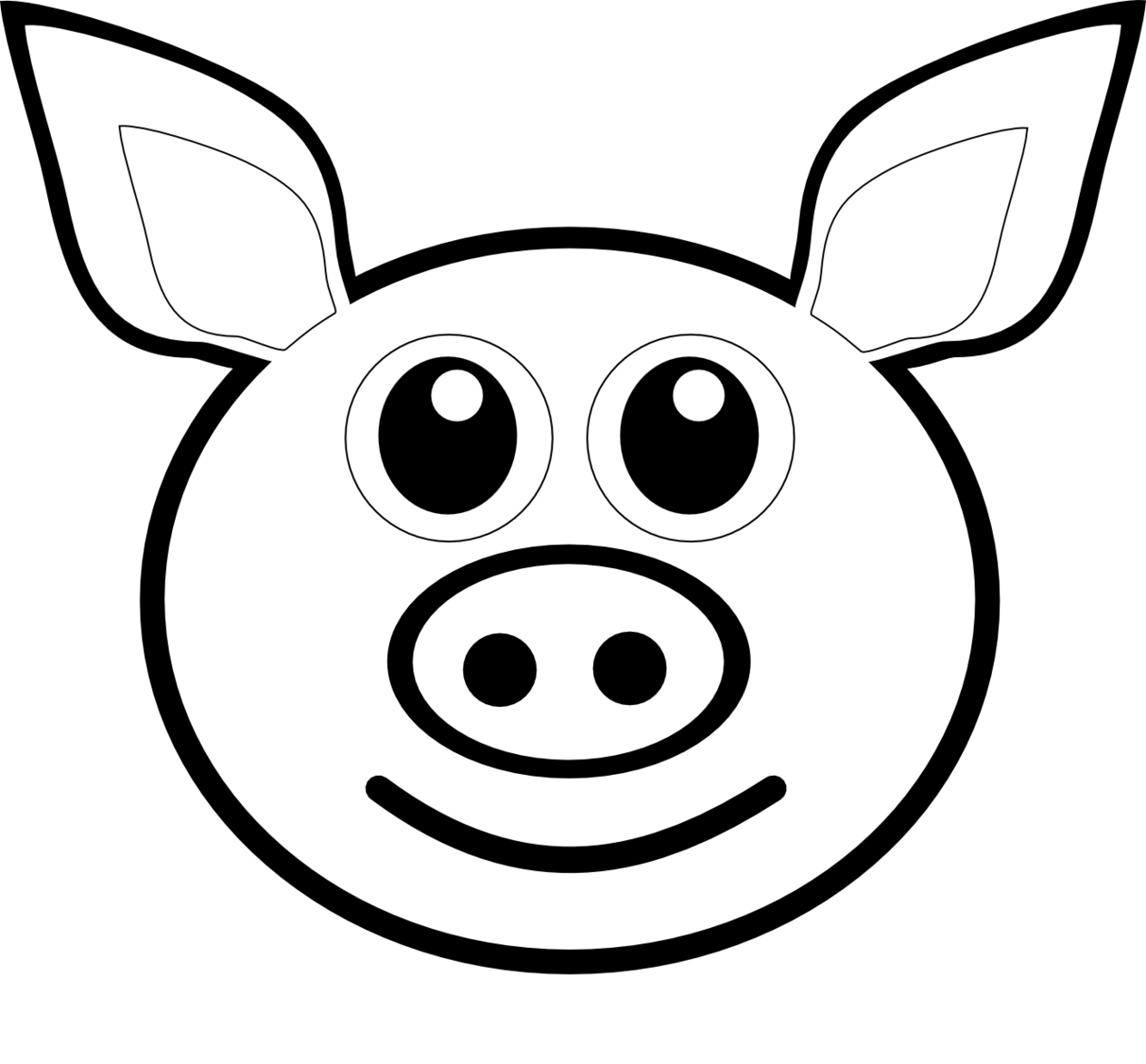 Pig Clipart Black And White Clipart - Free to use Clip Art Resource