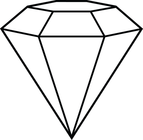 Cartoon Diamond Outline - ClipArt Best