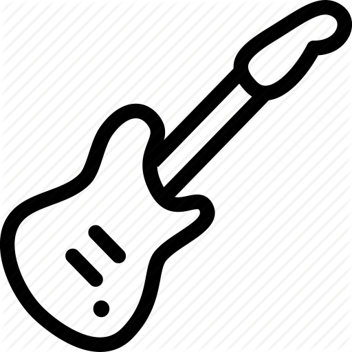 Guitar Outline - Clipartion.com
