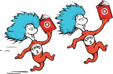 Dr. Seuss Thing 1 And Thing 2 Clipart