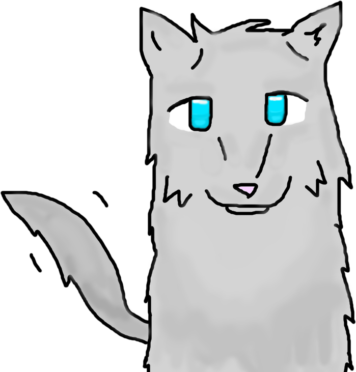 A simple wolf drawing.