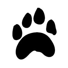 Bear Paw Print Decal