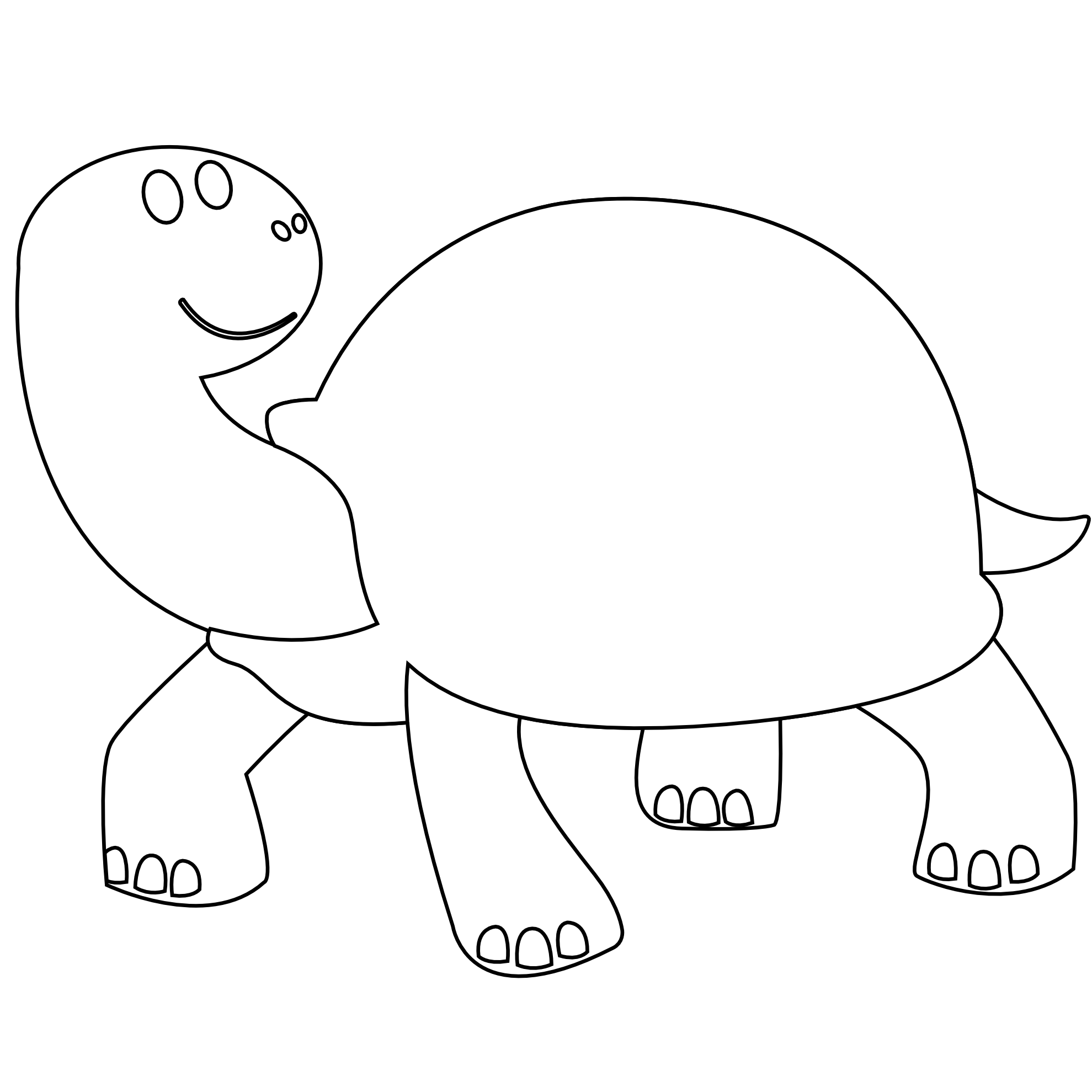 colorful animal turtle tortise black white line ...