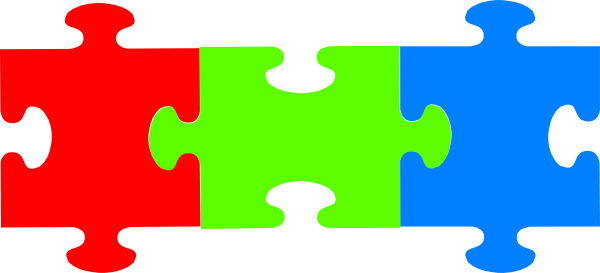 Puzzle Pieces Clip Art - vector clip art online ...