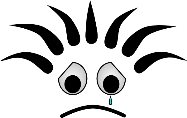 Sad Cartoon Face clip art - vector clip art online, royalty free ...