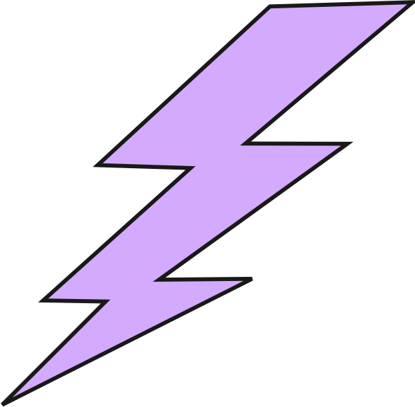 Lightning Bolt Clip Art - vector clip art online ...
