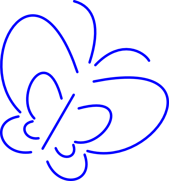 Simple Butterfly clip art - vector clip art online, royalty free ...