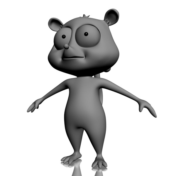lemur character toon rigged 3d max