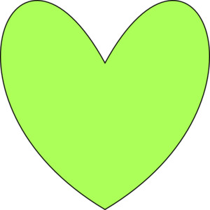 Green Heart clip art - Polyvore