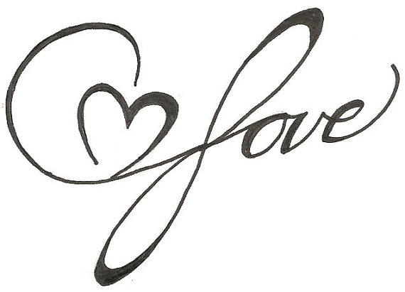 Infinite Love Heart Drawing Original Tattoo by silverwingstattoos