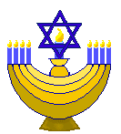 Hanukkah clip art of menorahs and candles plus titles and dividers