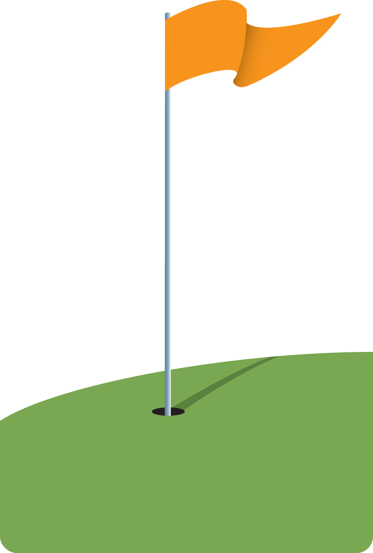 Funny Golf Flag Clipart