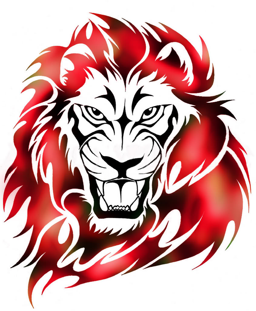 Tribal Angry Lion Tattoo Sample | Fresh 2017 Tattoos Ideas