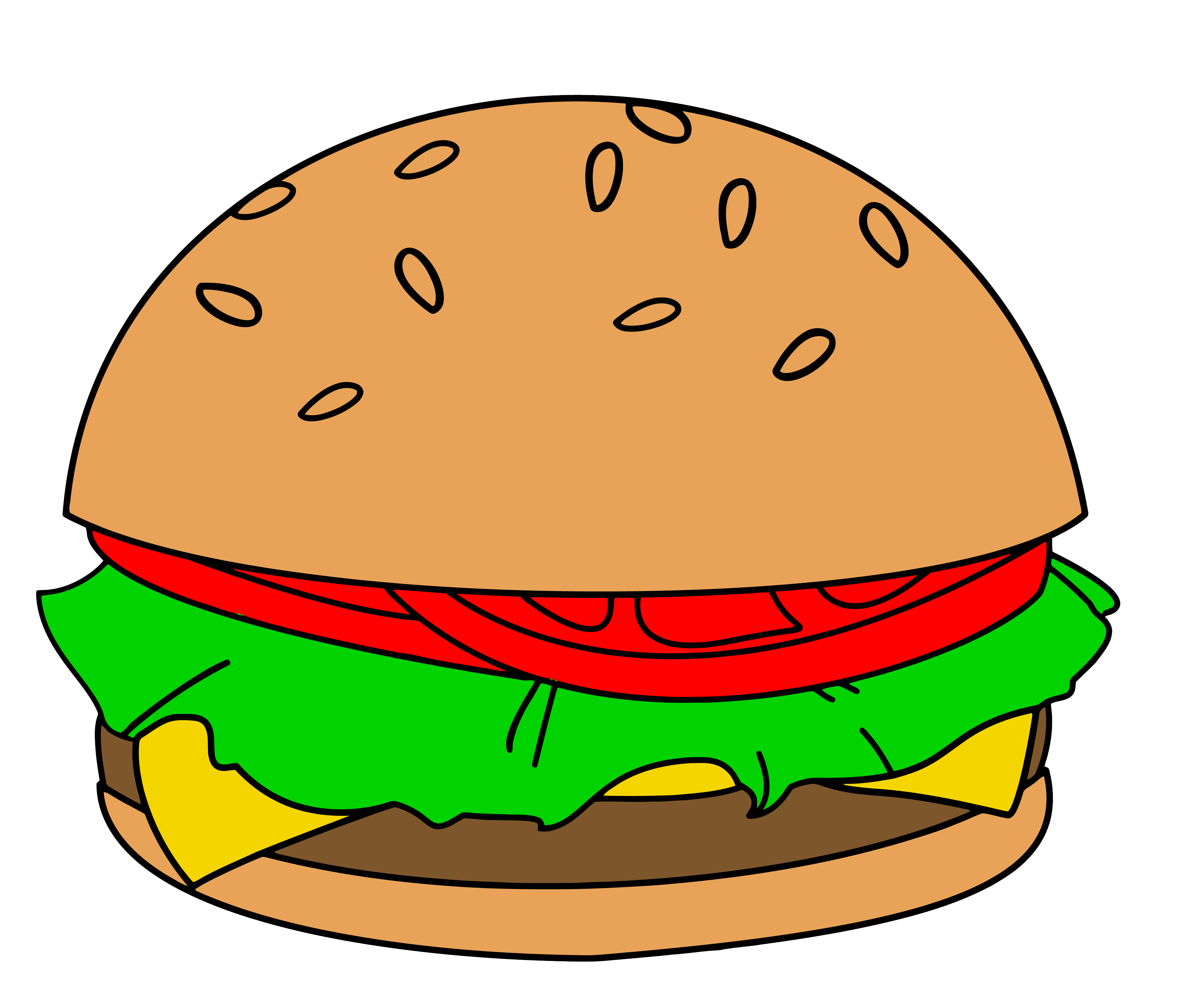Burger Clip Art - Tumundografico