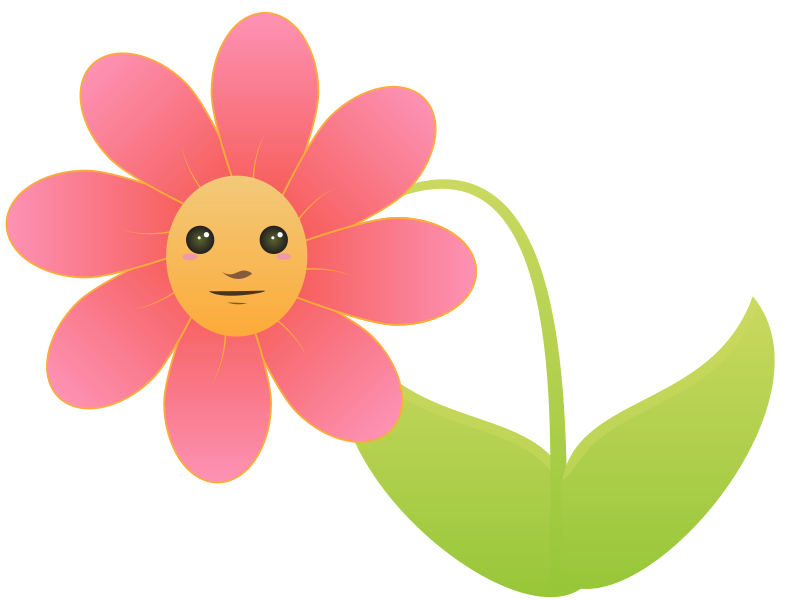 Cute Cartoon Flower Clipart