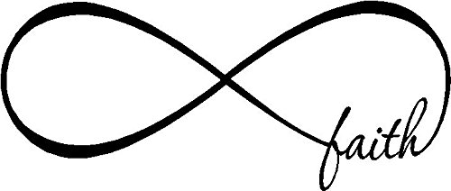 Amazon.com: (4''x2'') Laptop MAC Decal FAITH forever love infinite ...