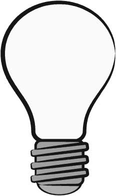 Lightbulb Template - Free Clipart Images